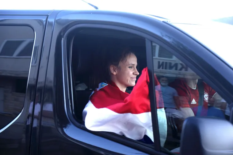 Zlatna olimpijka Matea Jelić dočekana u svom Kninu: 'Svi su euforični'