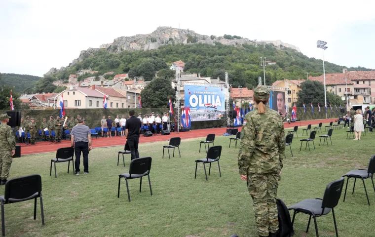 Proba proslave Oluje na stadionu u Kninu
