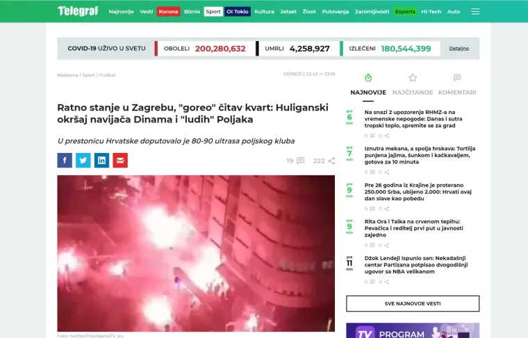 'Ratno stanje u Zagrebu. U nekoliko sekundi izbio je Armagedon. Bilo je jezivo - a uskoro bi mogli i u Beograd'