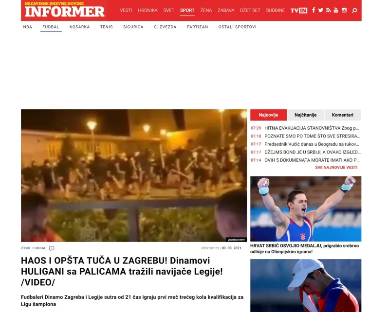 'Ratno stanje u Zagrebu. U nekoliko sekundi izbio je Armagedon. Bilo je jezivo - a uskoro bi mogli i u Beograd'