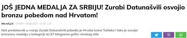 'Naš borac je brutalno prebio Hrvata i donio nam novu medalju na Igrama...'