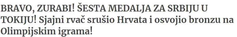 'Naš borac je brutalno prebio Hrvata i donio nam novu medalju na Igrama...'