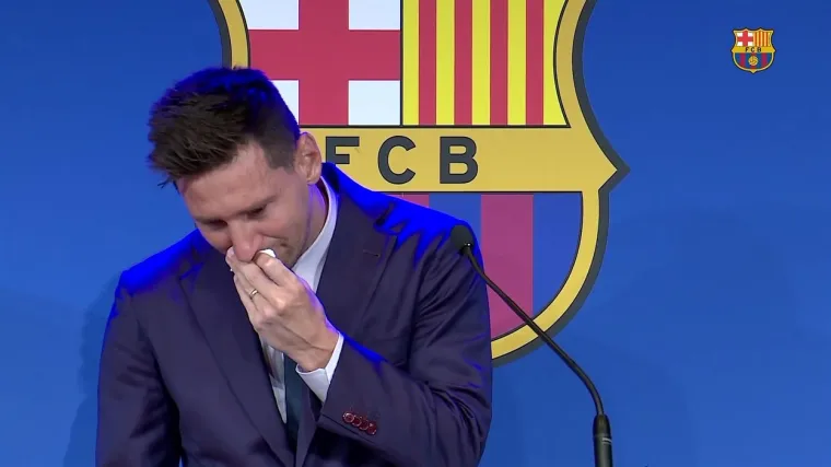 Maramica kojom je Leo Messi brisao suze na opro&scaron;taju od Barcelone prodaje se za milijun dolara