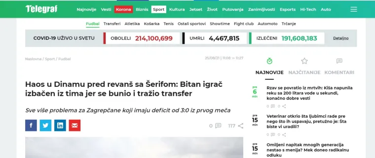 Regija bruji o potresu na Maksimiru: 'Modri se raspadaju. Totalni kaos u Dinamu uoči revan&scaron;a protiv &Scaron;erifa'