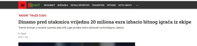 Regija bruji o potresu na Maksimiru: 'Modri se raspadaju. Totalni kaos u Dinamu uoči revan&scaron;a protiv &Scaron;erifa'