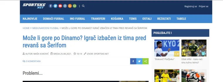 Regija bruji o potresu na Maksimiru: 'Modri se raspadaju. Totalni kaos u Dinamu uoči revan&scaron;a protiv &Scaron;erifa'