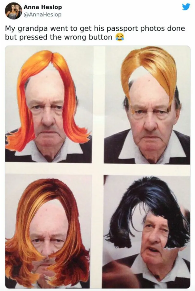 Moj je djed snimio fotke za putovnicu, no pritisnuo je pogre&scaron;no dugme.