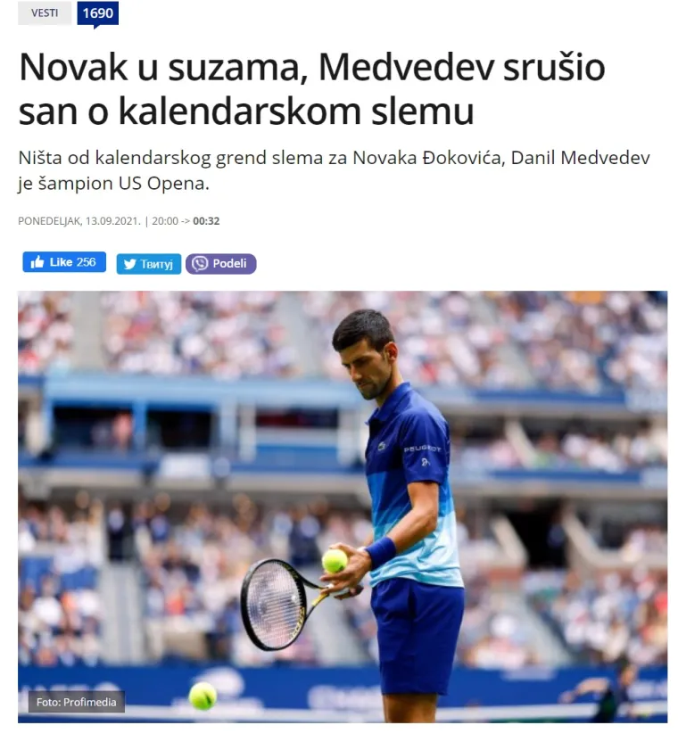 Srbi ne mogu doći k sebi nakon Đokovićeva poraza: 'Hoće li ikad više biti u prilici ovako nešto napraviti?'