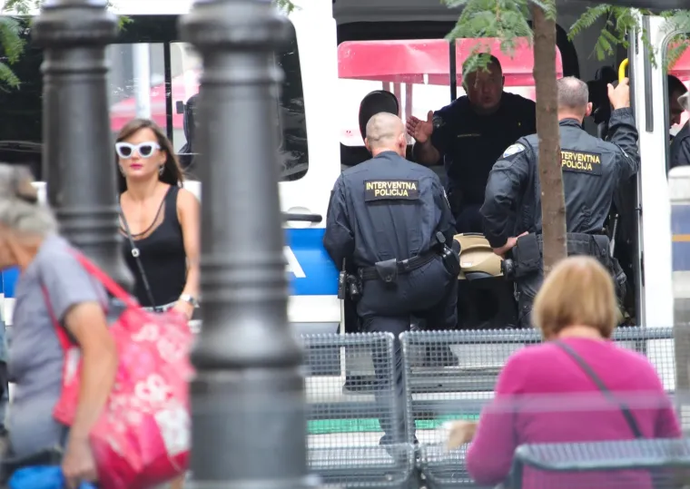 Zagreb: Jako policijsko osiguranje u centru grada uoči utakmice Dinama i West Hama