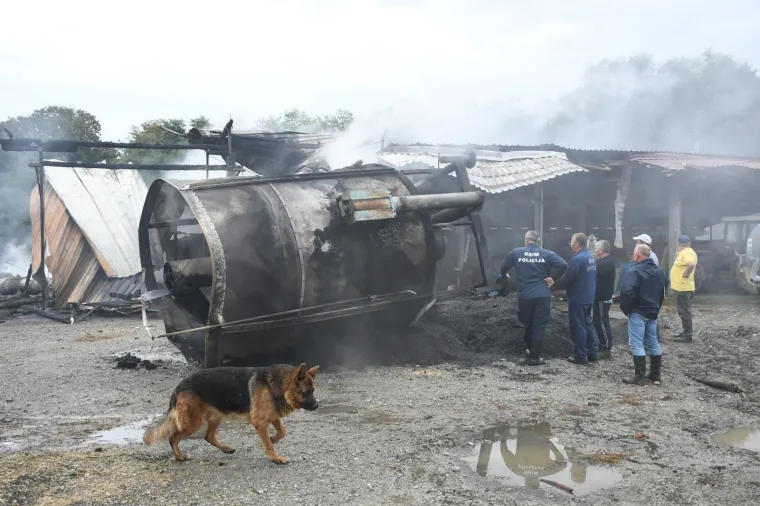 UZNEMIRUJUĆE Stravični prizori na OPG-u koji je progutala vatra: Izgorjela živa stoka, &scaron;teta je ogromna