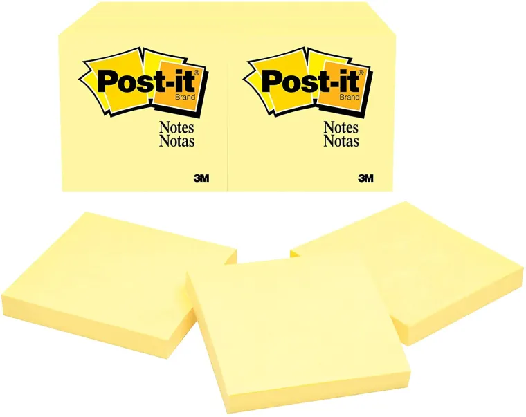 1. Post-it: Američki znanstvenik iz tvrtke 3M 1968. je pokušavao razviti superjako ljepilo. No, u tome nije uspio jer stvorio jer ljepilo koje je stvorio bilo je poprilično slabo. No, nekoliko godina kasnije, dvoje drugih znanstvenika iz iste kompanije našli su namjenu ovom ljepilu i to u - knjigama. Naime, svi vole staviti papirić na mjestu gdje su stali s čitanjem, ali ti papirići često znaju izletjeti van. Zbog toga su djelatnici 3M-a stavili malo slabog ljepila na papirić i onda ga isprobali korisititi u knjigama. I uspjeli su jer papirić je stajao na mjestu, a ljepilo je nije oštećivalo papir.
