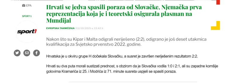 Regija bruji o remiju Vatrenih u Gradskom vrtu, svi redom ističu jednu stvar: 'Slovaci, suci i Rusi utišali Osijek'