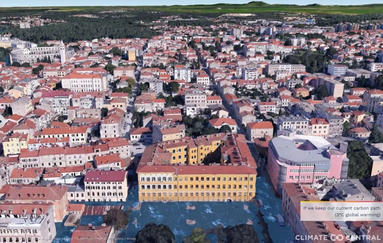 Pula s tri stupnja toplijom klimom