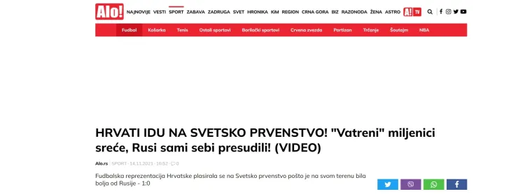 Srpski mediji traže kaznu za Hrvatsku: 'Hoće li UEFA reagirati na ovaj skandal na Poljudu'