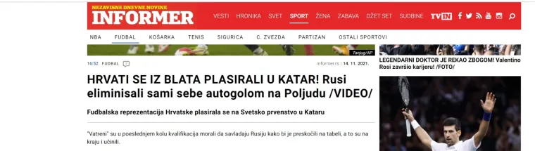 Srpski mediji traže kaznu za Hrvatsku: 'Hoće li UEFA reagirati na ovaj skandal na Poljudu'