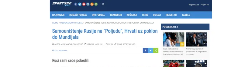 Srpski mediji traže kaznu za Hrvatsku: 'Hoće li UEFA reagirati na ovaj skandal na Poljudu'