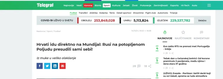 Srpski mediji traže kaznu za Hrvatsku: 'Hoće li UEFA reagirati na ovaj skandal na Poljudu'