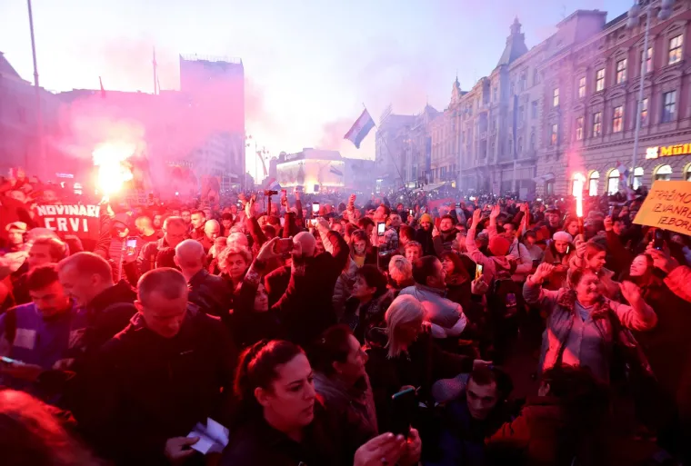 Prosvjed protiv covid mjera u Zagrebu