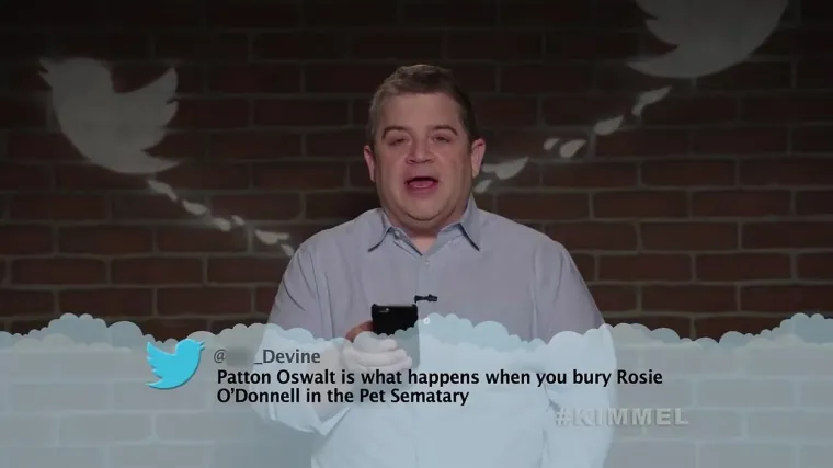 &quot;Patton Oswalt je ono što dobiješ kada pokopaš Rosie O&apos;Donnel na Groblju kućnih ljubimaca.&quot;