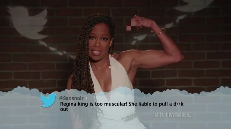 Regina King je premišićava. Očekujem da u jednom trenutku izvuče i penis.
