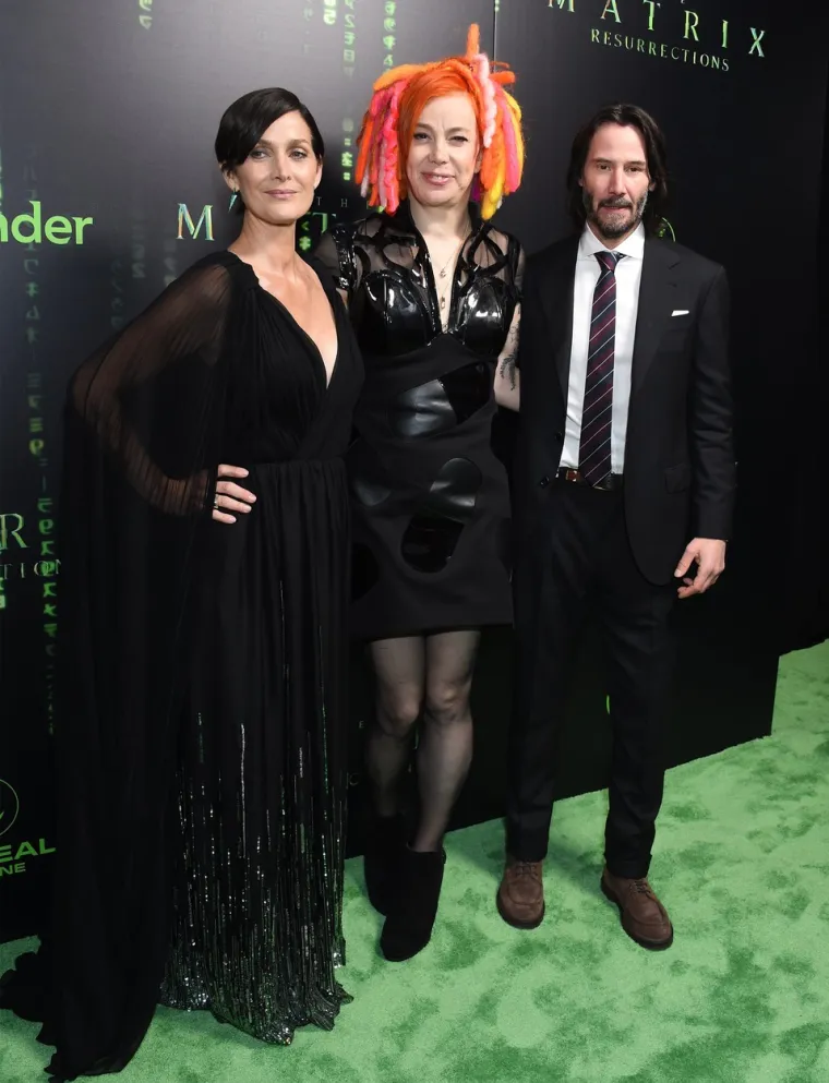 Keanu Reeves, Carrie-Anne Moss, Lana Wachowski