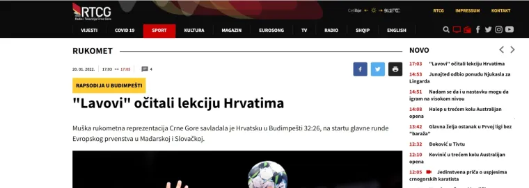 Crnogorci u transu, pogledajte &scaron;to pi&scaron;u njihovi portali nakon &scaron;to su rasturli Hrvatsku