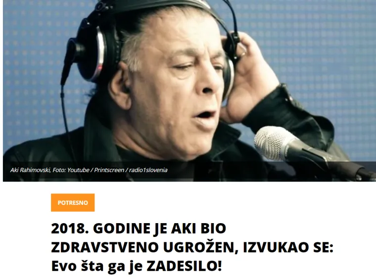 Sve još miriše na njega: Pogledajte reakcije medija u regiji na iznenadnu smrt Akija Rahimovskog