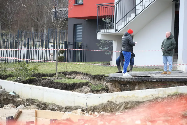 Klizište u Gornjem Vrapču