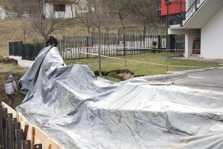 Klizište u Gornjem Vrapču