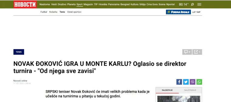Poruka čuvenog Hrvata Đokoviću odjeknula u Srbiji: 'Loše vijesti za Novaka'