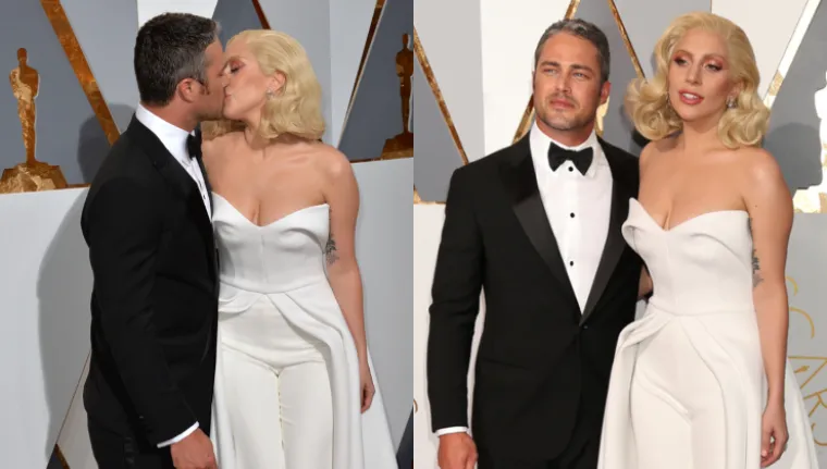 Taylor Kinney i Lady Gaga
Ovaj par upoznao se 2011. na snimanju spota za Gaginu pjesmu &quot;You and I&quot;. &quot;Sjećam se da sam otišao gore i poljubio je, a ona to nije očekivala, prekinuli su snimanje, a ona me ošamarila&quot;, rekao je Kinney u intervju s Andyem Cohenom, 2015. &quot;Bilo je neugodno. I sljedećeg puta jednostavno sam to ponovio&quot;, otkrio je glumac koji je 2015., na Valentinovo, kleknuo i zaprosio Gagu koja je znala u medijima reći da je Kinney njezin &quot;čudak&quot;. Pjevačica se na Instagramu pohvalila velikim prstenom, a 2019. sve pada u vodu. Kinney i Gaga prekinuli su zaruke.