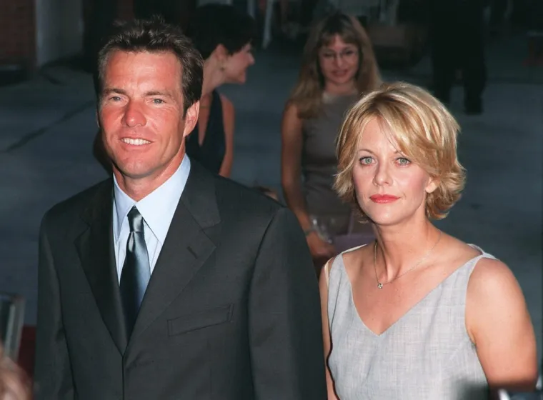 Dennis Quaid i Meg Ryan vjenčali su se na Valentinovo 1991. Navodno je glumica varala Quaida s australskim glumcem  Russellom Croweom, a to se spekuliralo zbog kontroverznih fotografija na kojima Meg i Russell izgledaju zaljubljeno. Meg i Dennis razveli su se 2001.

&quot;Bila je to sjajna priča, ali ono što nije bilo u priči jest stvarnost mog braka od devet godina&quot;, rekla je Ryan, koja s Quaidom dijeli sina Jacka. &quot;Dennis mi dugo nije bio vjeran, a to je bilo jako bolno. O tome sam saznala više nakon što sam se razvela&quot;, rekla je glumica za InStyle.