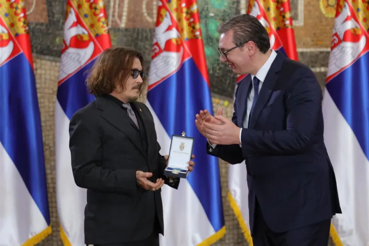Johnny Depp i Aleksandar Vučić