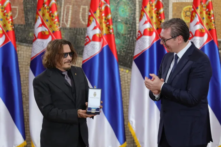 Johnny Depp i Aleksandar Vučić