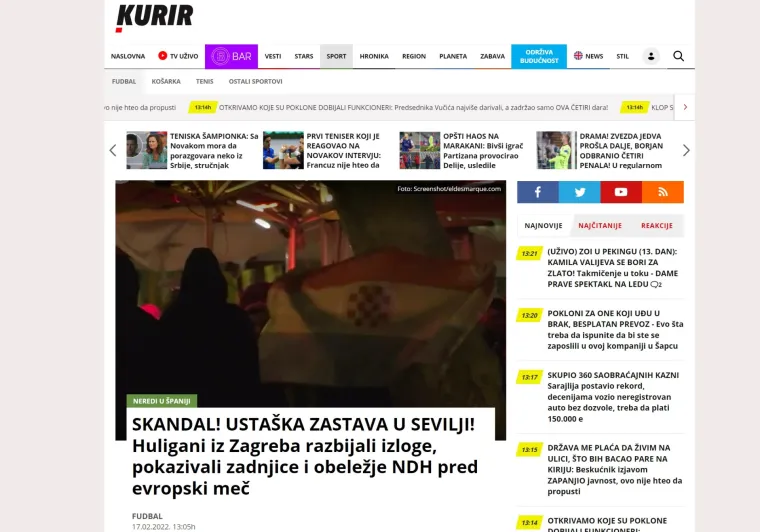 Dinamova utakmica pratila se i u regiji, srpski portal posebno je začudio jedan prizor: 'Nesvakida&scaron;nja scena'