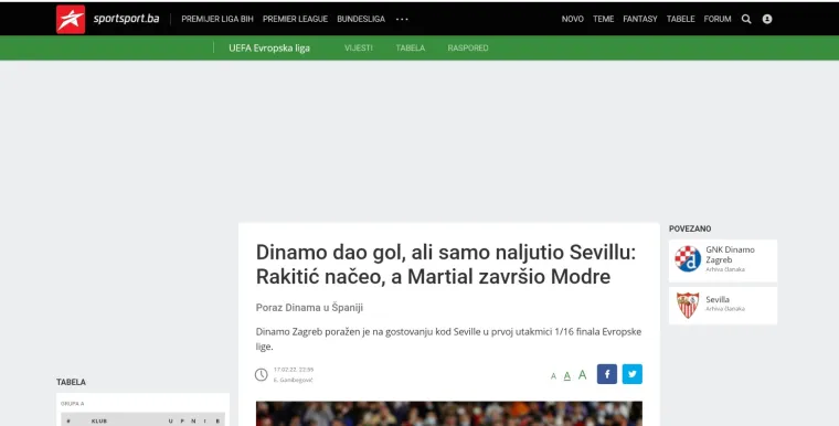 Dinamova utakmica pratila se i u regiji, srpski portal posebno je začudio jedan prizor: 'Nesvakida&scaron;nja scena'