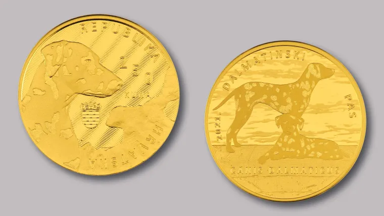 HNB izdao nova izdanja zlatnika i srebrnjaka s motivom dalmatinera