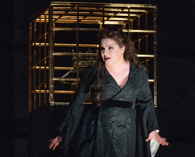 Netrebko se desetljećima povezuje s Putinom. 2012. podržala je njegovu kampanju, a u intervjuu za Newsweek 2011. rekla je da bi voljela da je imala priliku biti Putinova ljubavnica, jer se divila njegovoj "snažnoj, mu&scaron;koj energiji". Nedugo nakon aneksije Krima 2014., Netrebko (koja je postala državljanica Austrije 2006.) dala je novčanu donaciju opernoj kući u Donjecku.