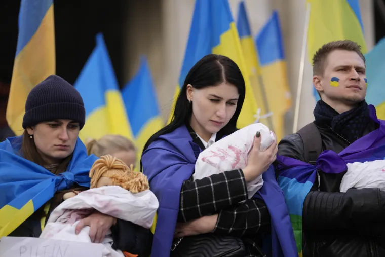 Održani prosvjedi diljem Europe u znak podr&scaron;ke Ukrajini