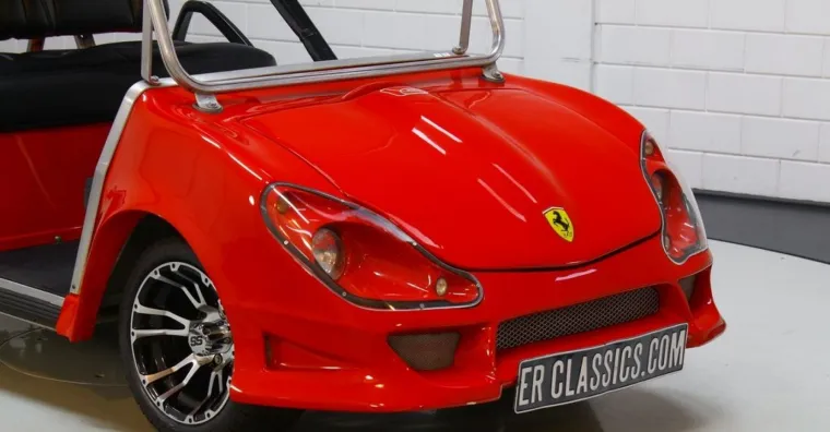 U osnovi, to je Yamaha EZ-GO, no s jedinstvenim Ferrari izgledom