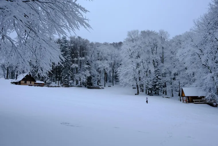 Snježna idila na Sljemenu: Početak je proljeća, a Sljeme se bijeli kao da smo usred zime