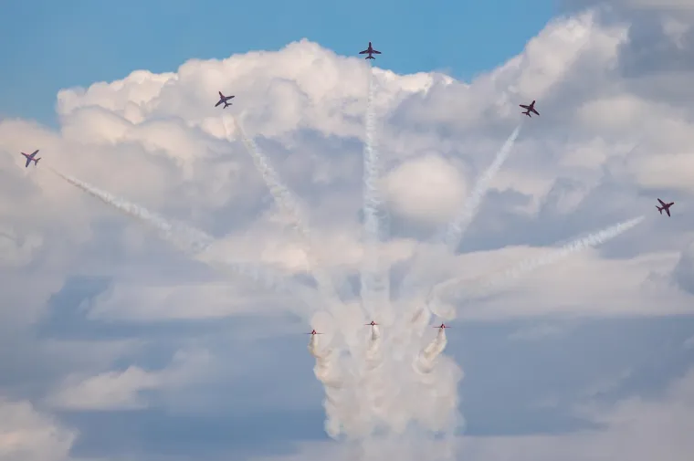Krila Oluje i Red Arrows priredili spektakl na nebu!