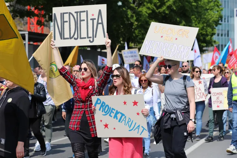Na Međunarodni praznik rada održan marš pod sloganom Za Hrvatsku zadovoljnih radnika