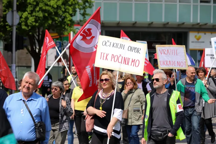Na Međunarodni praznik rada održan marš pod sloganom Za Hrvatsku zadovoljnih radnika