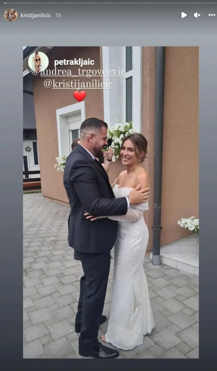 Procurile fotografije s influencerske svadbe godine: Kristijan Iličić zaplakao kad je ugledao svoju Andreu