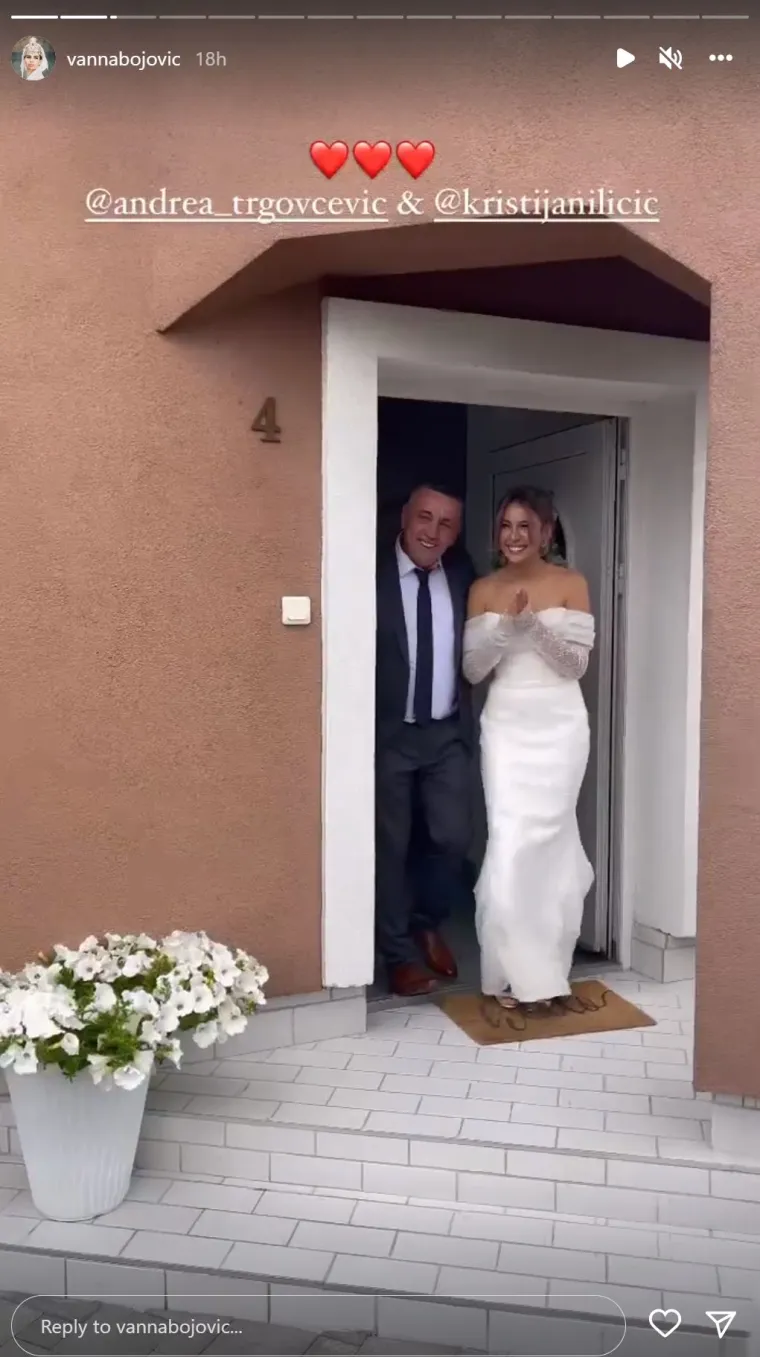 Procurile fotografije s influencerske svadbe godine: Kristijan Iličić zaplakao kad je ugledao svoju Andreu