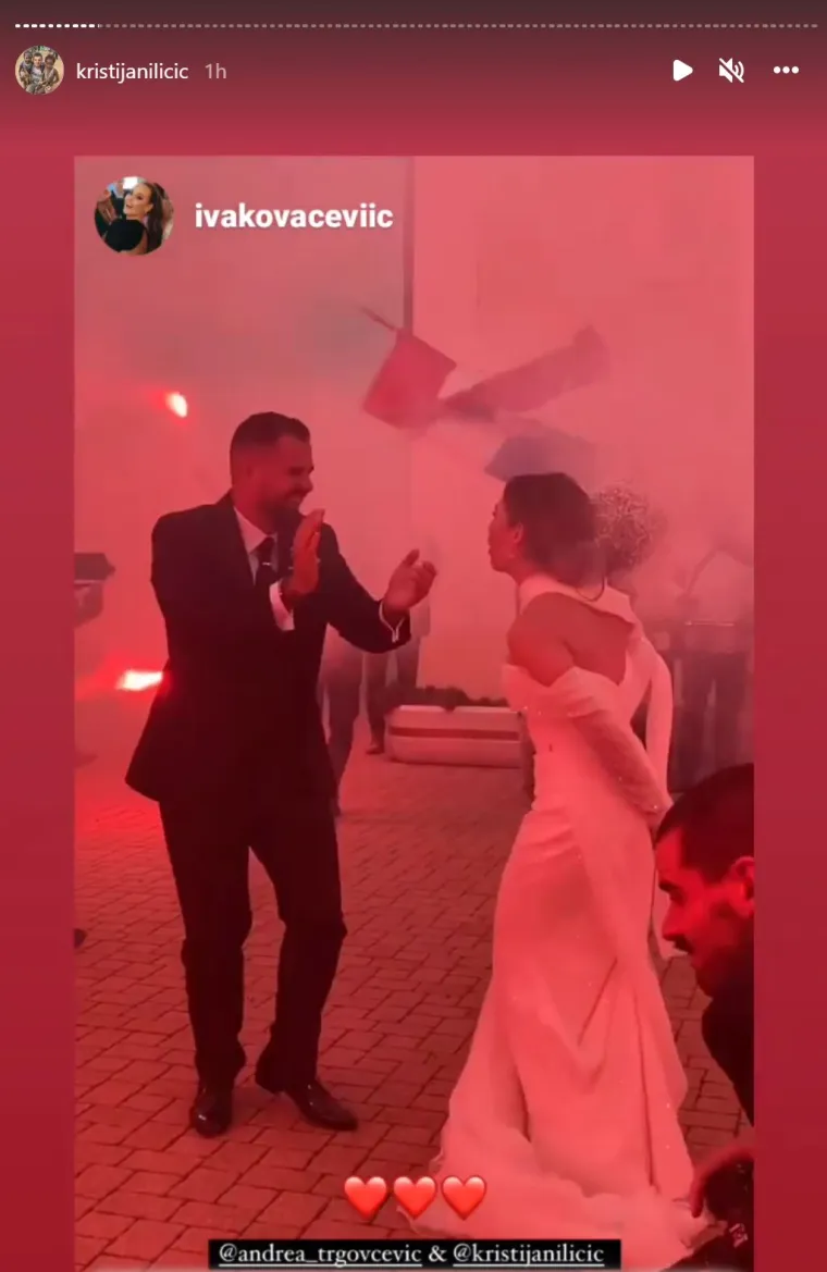 Procurile fotografije s influencerske svadbe godine: Kristijan Iličić zaplakao kad je ugledao svoju Andreu
