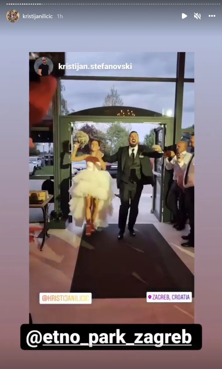 Procurile fotografije s influencerske svadbe godine: Kristijan Iličić zaplakao kad je ugledao svoju Andreu