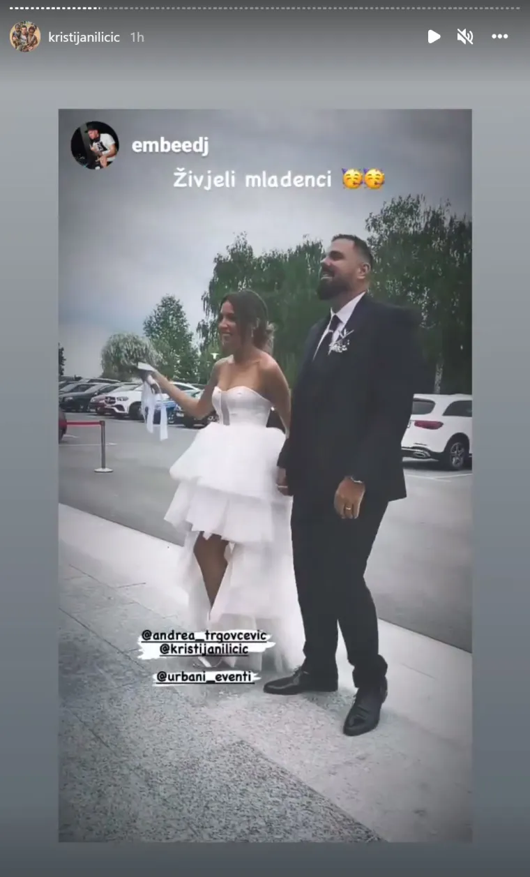 Procurile fotografije s influencerske svadbe godine: Kristijan Iličić zaplakao kad je ugledao svoju Andreu