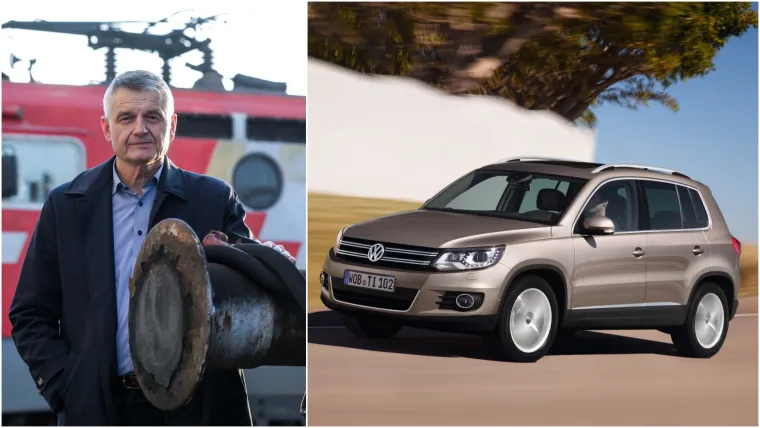 Njegov kolega, direktor tvrtka HŽ Cargo Dragan Marčinko, ne može se pohvaliti svojim voznim parkom pa stoga vjerojatno isto od supruge posuđuje Volkswagen Tiguan iz 2016. vrijedan 75.000 kuna 